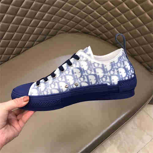 DR B23 LOW TOP OBLIQUE SNEAKER BLUE