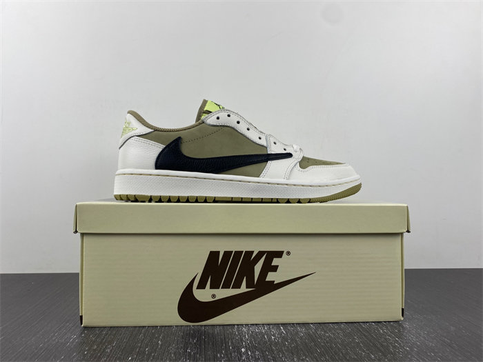 Jordan 1 Retro Low Golf Travis Scott Neutral Olive FZ3124-200
