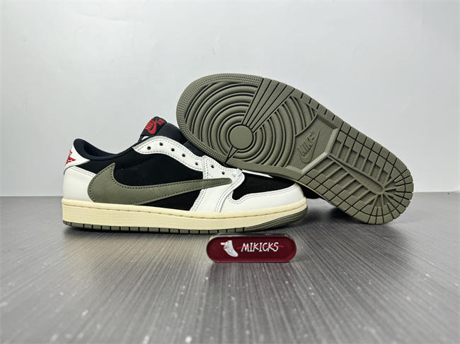 Travis Scott x Air Jordan 1 Low OG Olive DZ4137-106